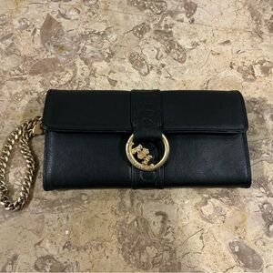 Vintage Juicy Couture Black Leather Clutch/Wallet
